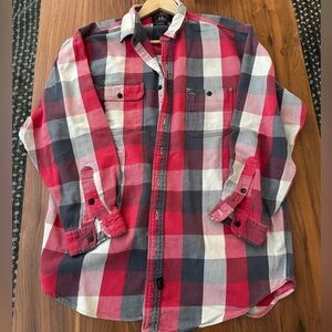 RRL Vintage Three-Star Flannel Shirt – Red/Black/Cream Plaid